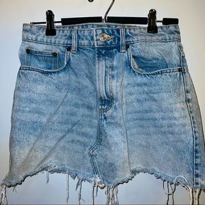 Zara denim mini skirt